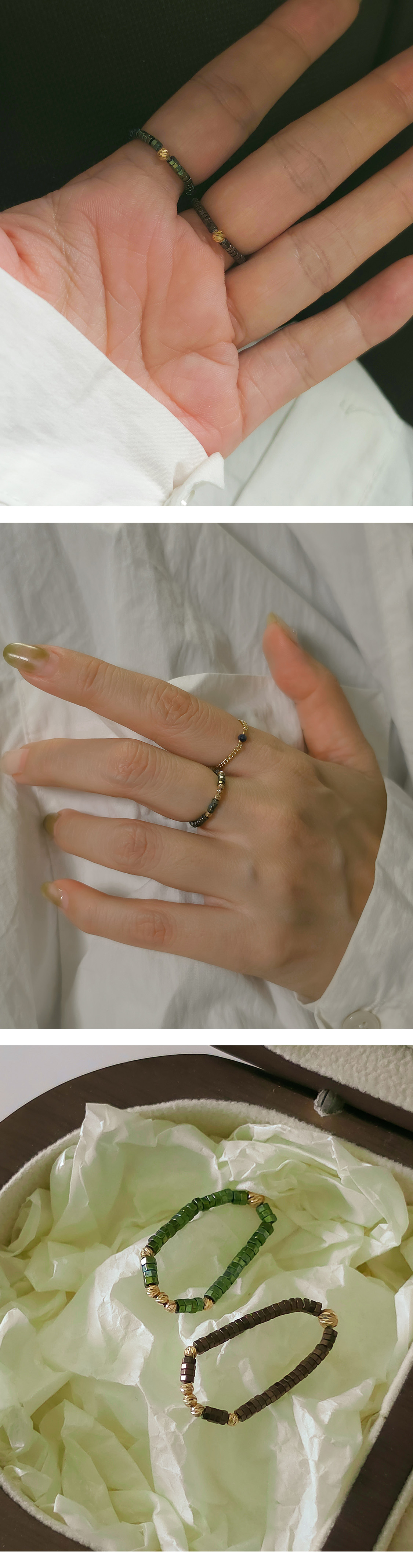 14k 헤마타이트 반지 (3-type)