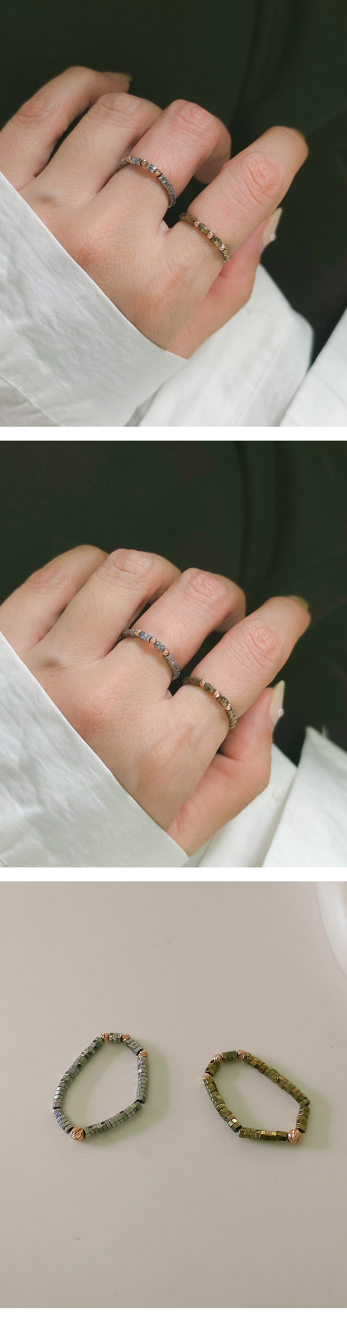 14k 헤마타이트 반지 (3-type)