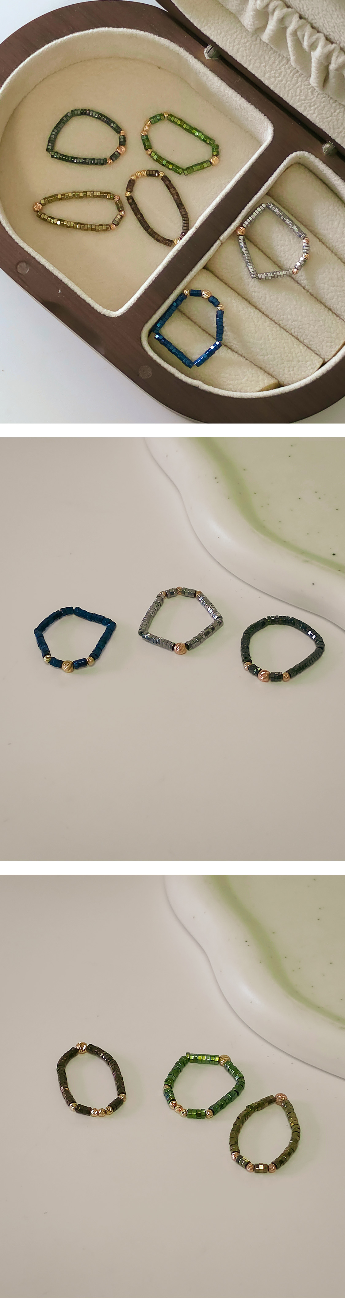 14k 헤마타이트 반지 (3-type)