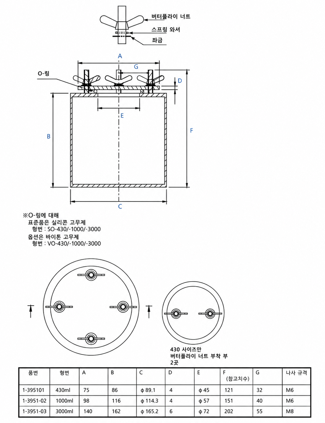 SUS304 볼밀 | 스테인리스 포트밀 | 진공밸브 포함 실험용 | Stainless Steel SUS304 Pot Ball Mill 3-783-01 / 3-783-02 / 3-783-03