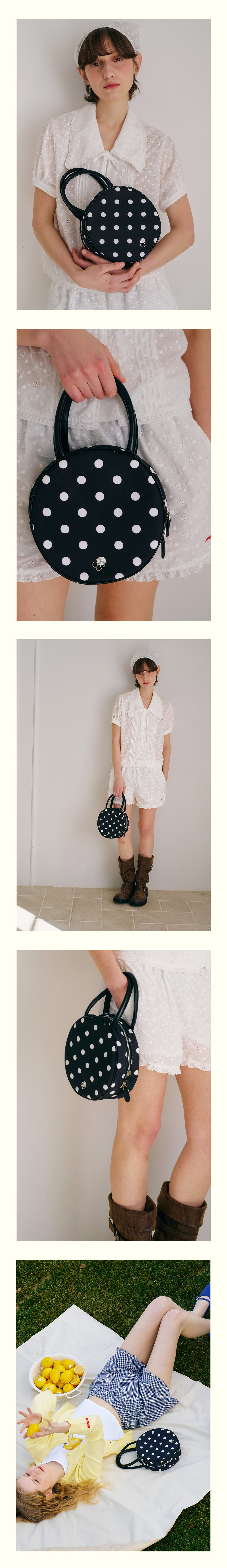 MUSINSA公式 | HEEARI Luna Tambourine Tote Bag_Dot