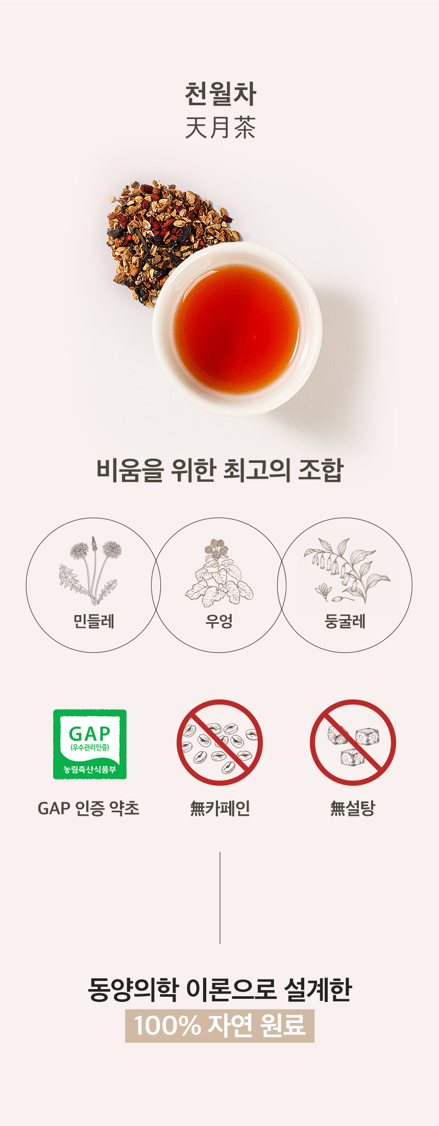 천월차 식이섬유차 무카페인 대용량, 명상 아티스트가 설계한 비움 프리미엄 티백 (75g)