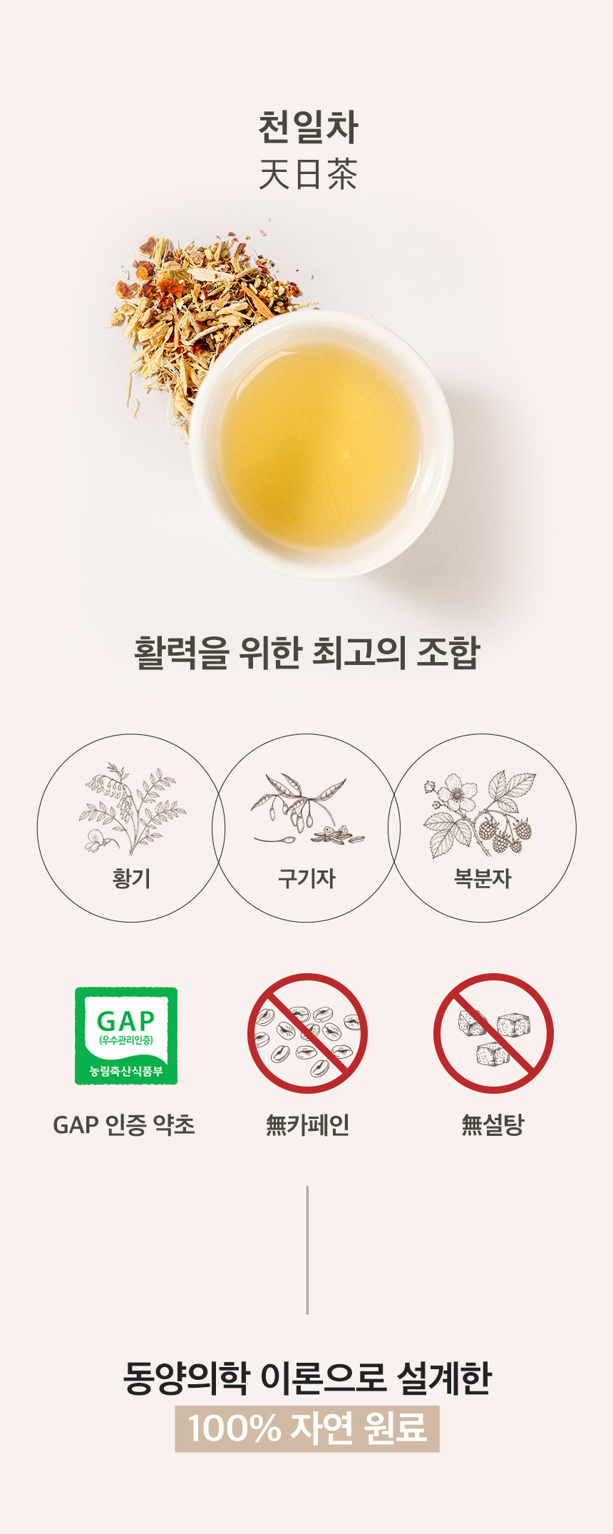 천일차 황기 구기자 차 대용량, 명상 아티스트가 설계한 기력 한방 티백 (75g)
