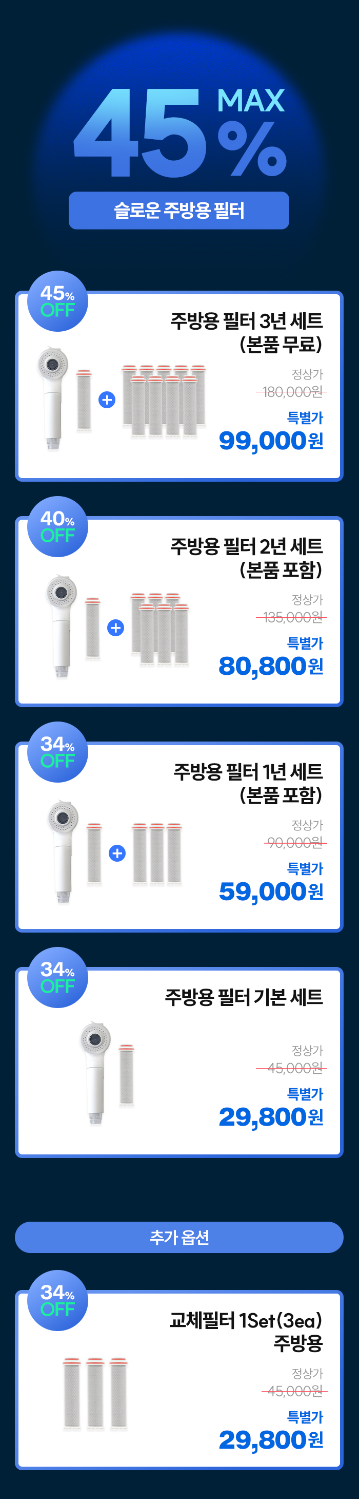 [프리미엄] 슬로운 주방용 필터