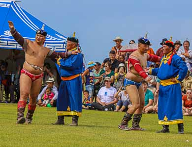 Naadam festival wrestling