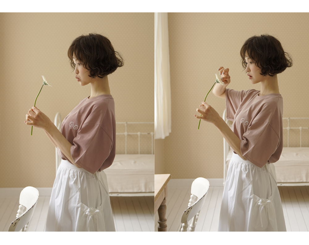 SWEET PIZZA TEE - blush topping