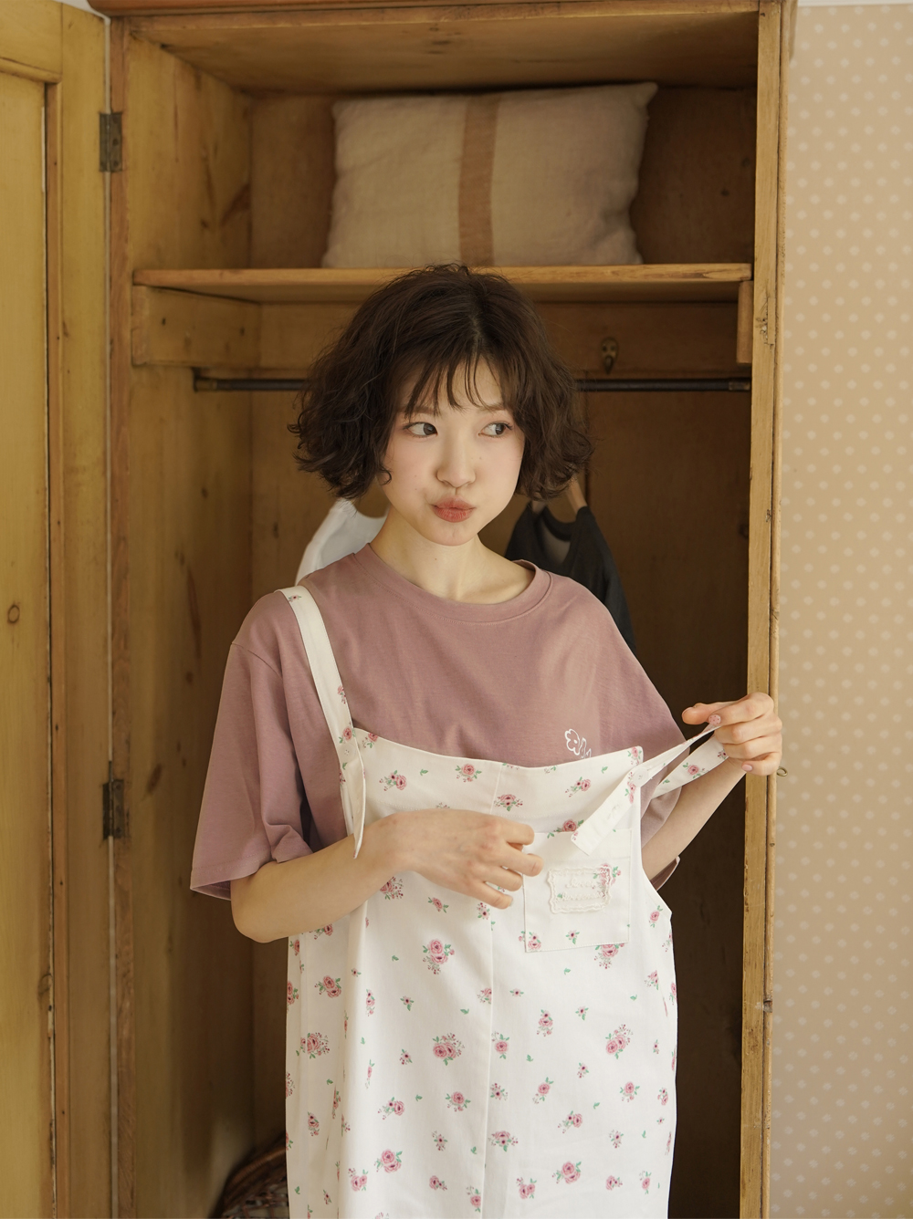 ROSE GARDEN APRON DRESS