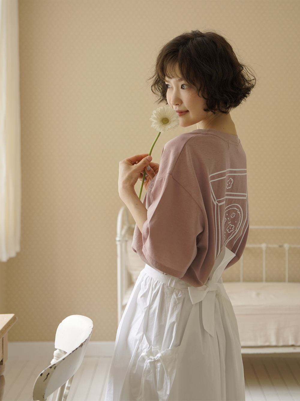 RIBBON POCKET COTTON SKIRT