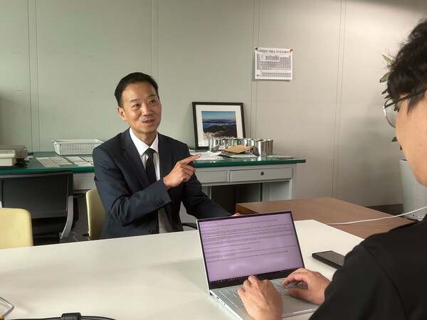  신준영 현대차그룹 H스타트업팀 리더가 블로터와의 인터뷰에 응하고 있다. (사진=조재훈 기자)