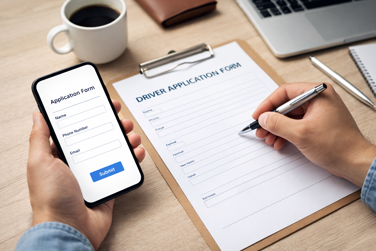 서울시 배송 기사 기본 정보 접수