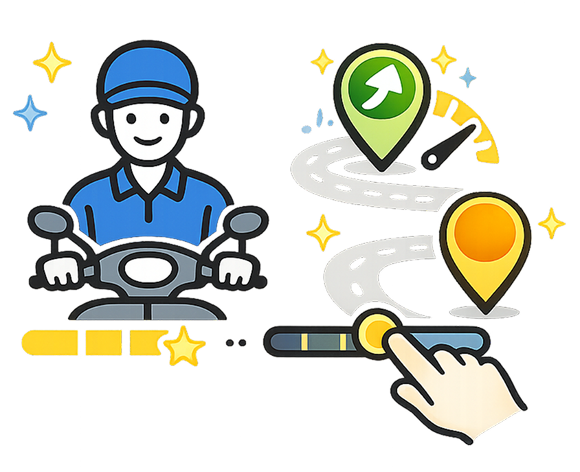 배송기사 경험에 따라 운행 방식 조절 가능