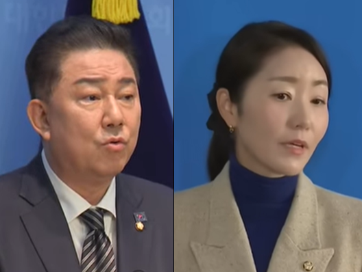 (왼쪽부터) 김병기·강선우 더불어민주당 의원.