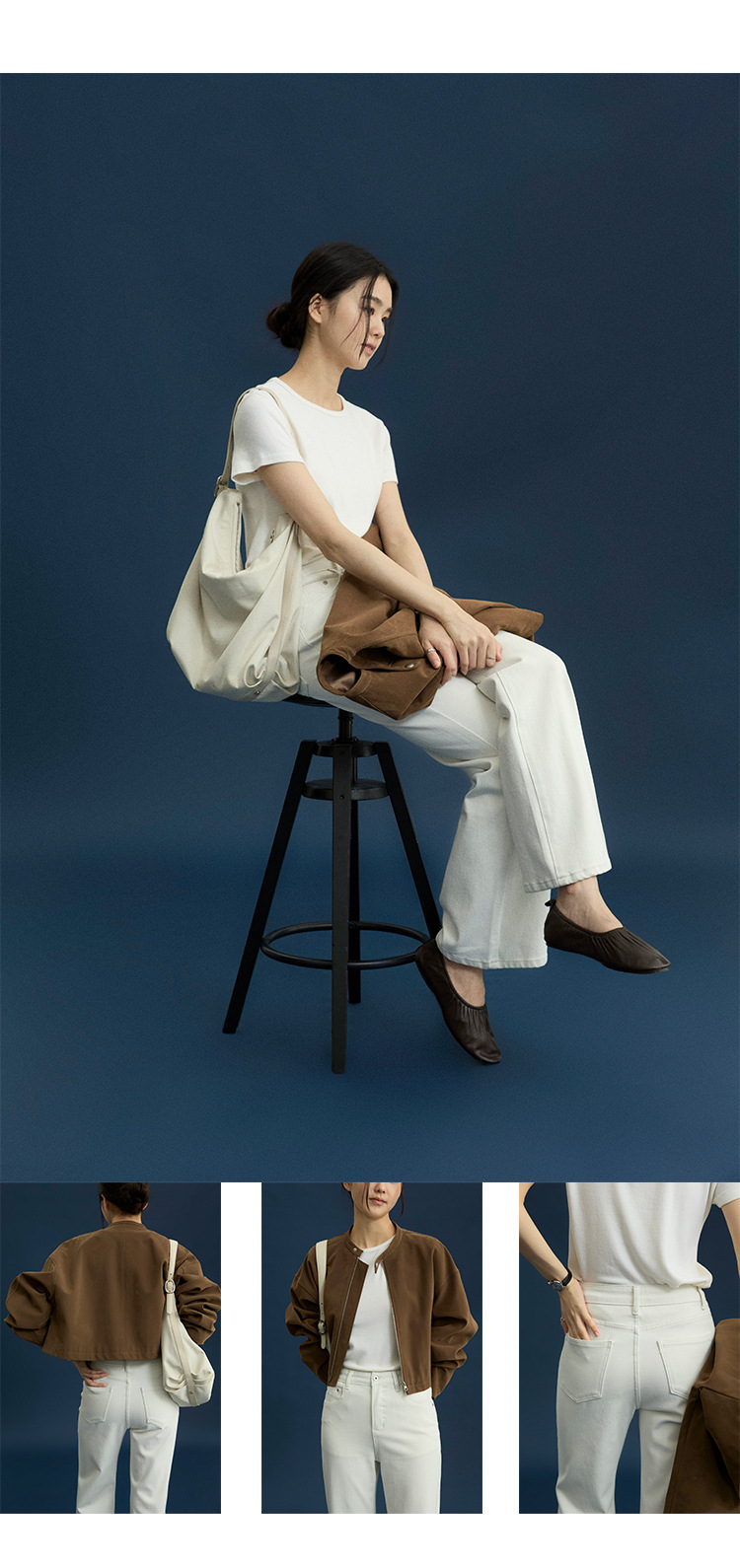 ハイウエストホワイトチノパンツ | ファッション通販サイト NUGU