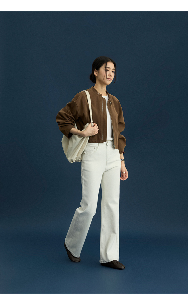 ハイウエストホワイトチノパンツ | ファッション通販サイト NUGU