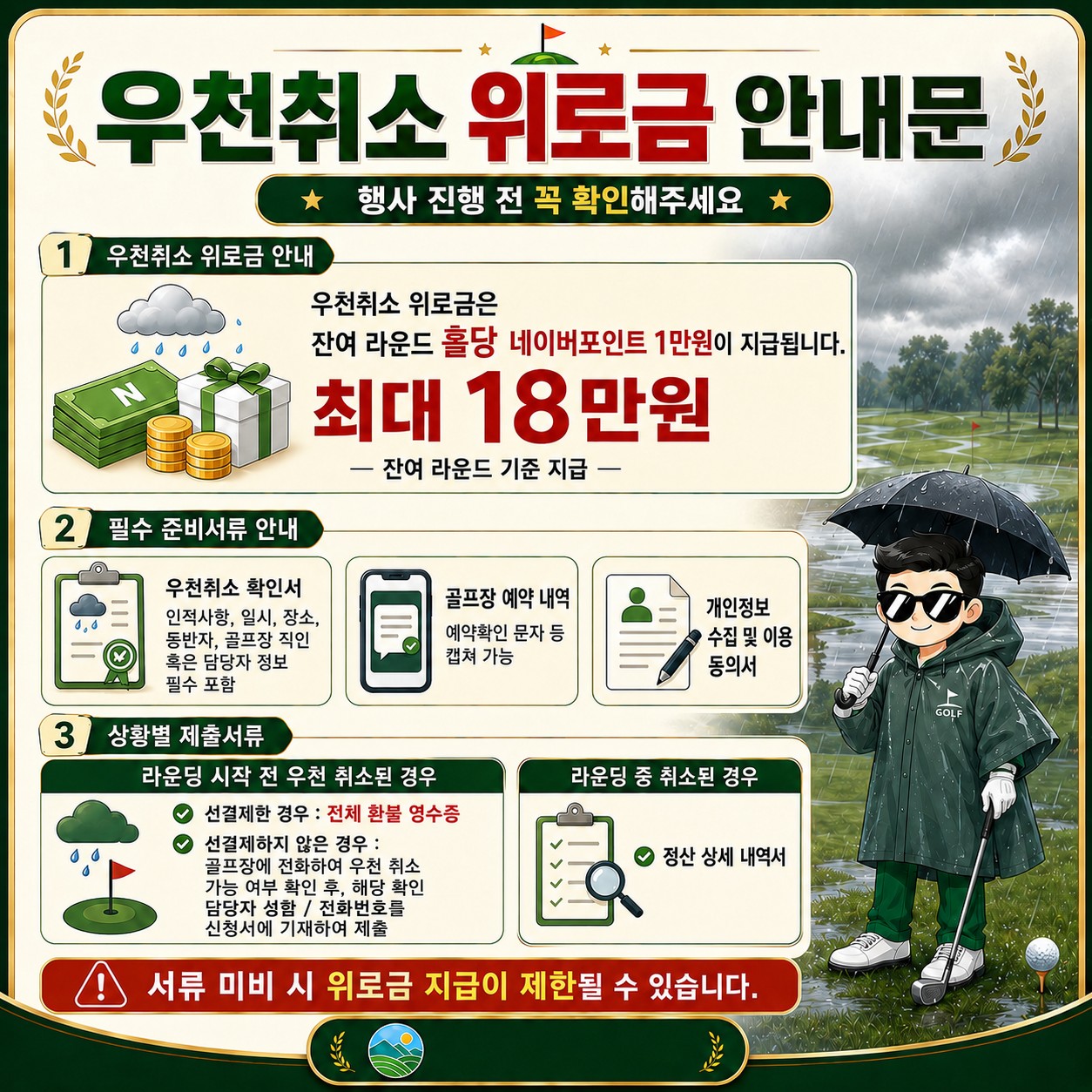 ⛳️예천 한맥 골프&리조트 2박3일 특가