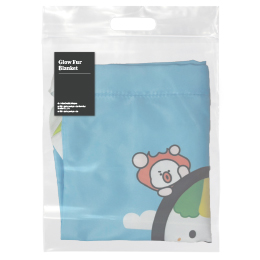손잡이 투명 지퍼백+스티커 부착