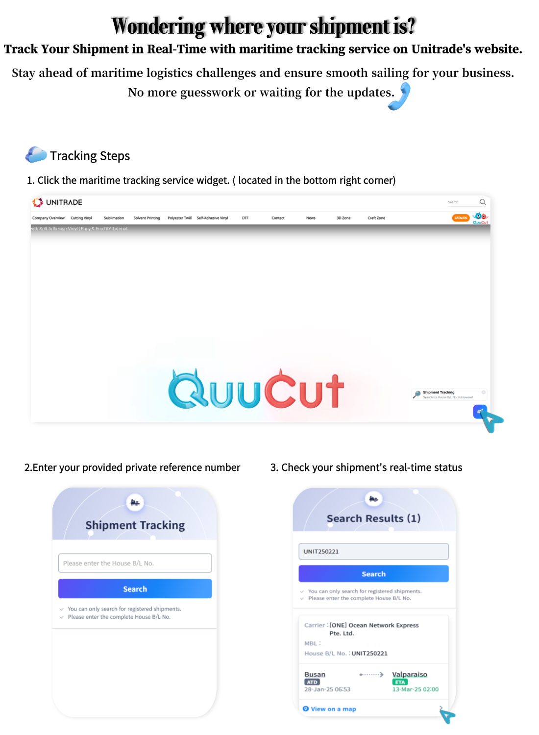 🌎Track Your Shipment 24/7 in Real-Time on UNITRADE’s Website. 🌍 : News
