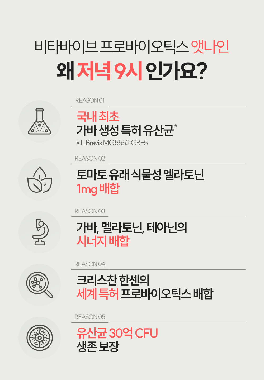 멜라토닌 유산균 비타바이브 프로바이오틱스 앳나인 1개월분