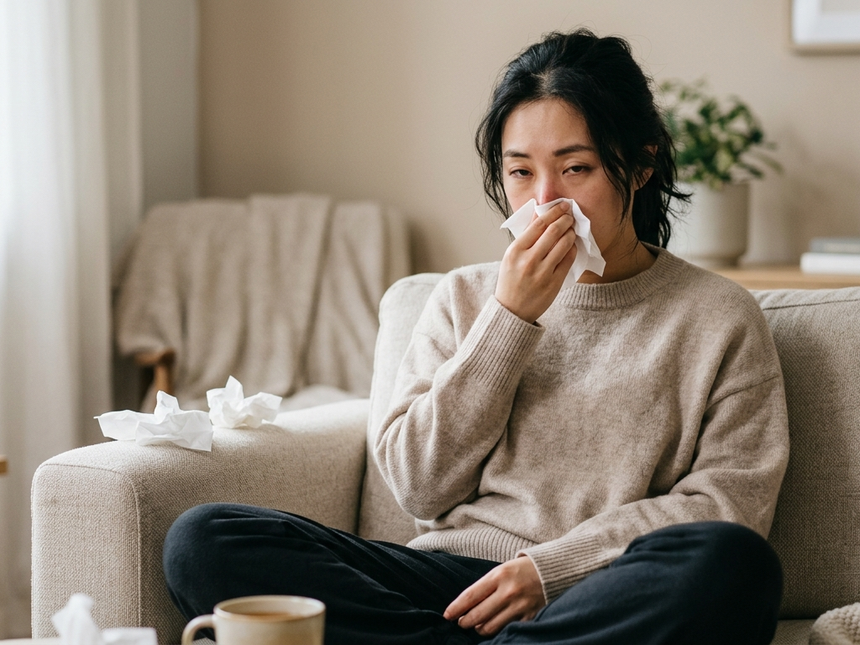 잦은 감기와 반복 감염 면역력저하증상 이미지
