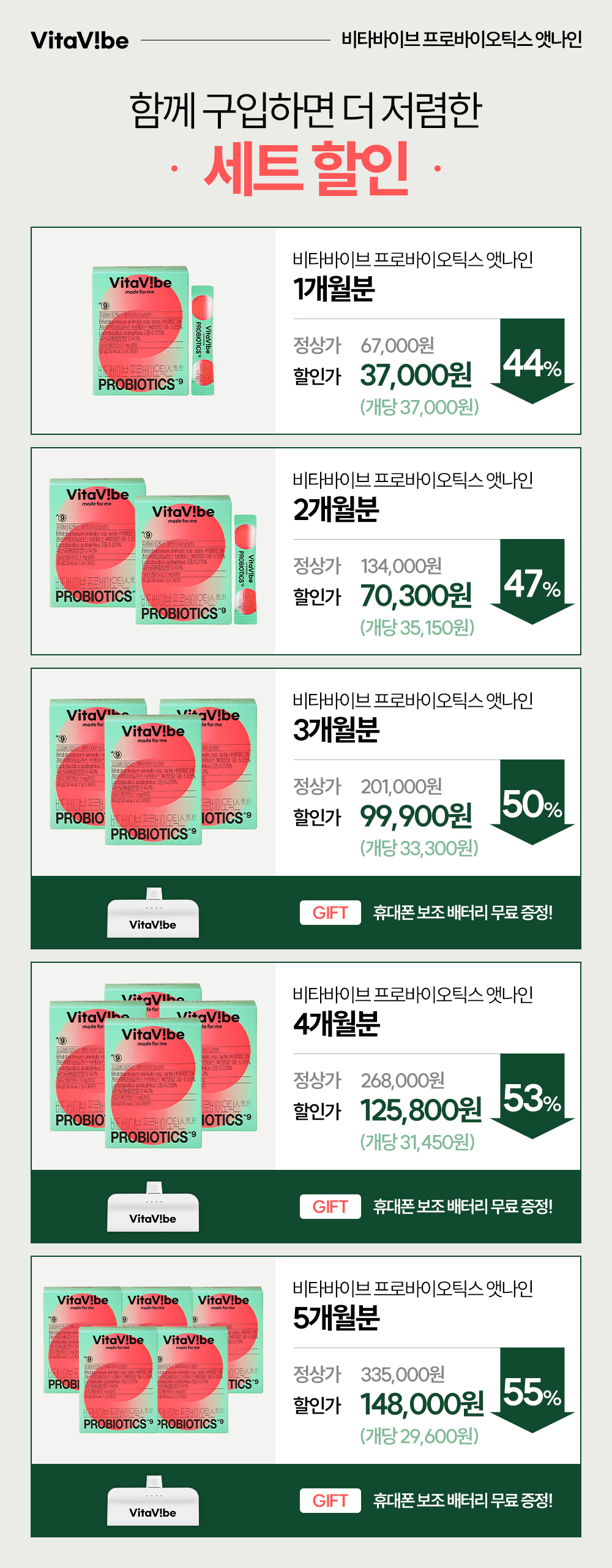 멜라토닌 유산균 비타바이브 프로바이오틱스 앳나인 1개월분