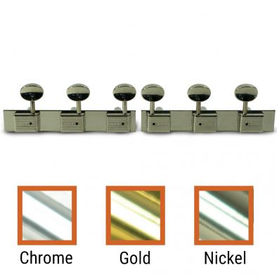 Kluson 3 On A Plate Deluxe Series Tuning Machines For Lap Steel Guitar