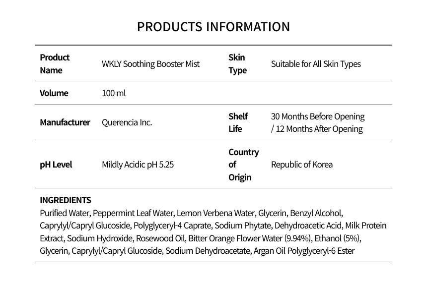 Soothing Booster mist 100ml