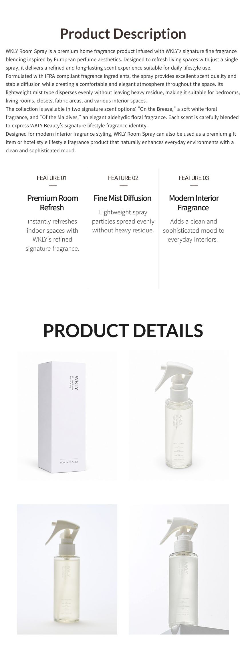 WKLY Perfume Room Spray 120ml