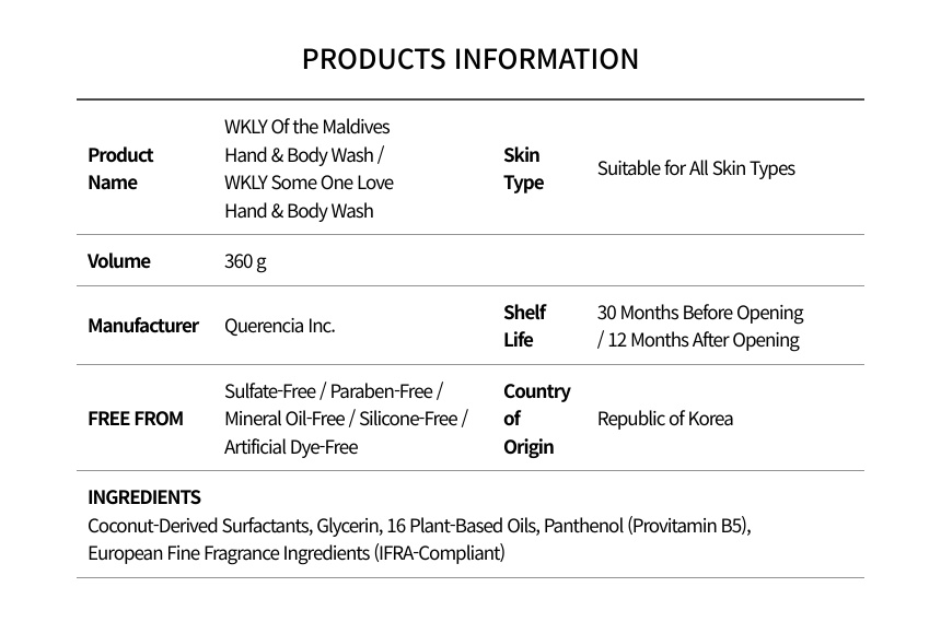 Of the Maldives Hand & Body Wash 360g
