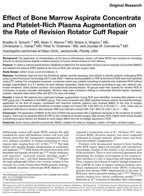 [Rotator Cuff Repair]Effect of Bone Marrow Aspirate Concentrate and ...