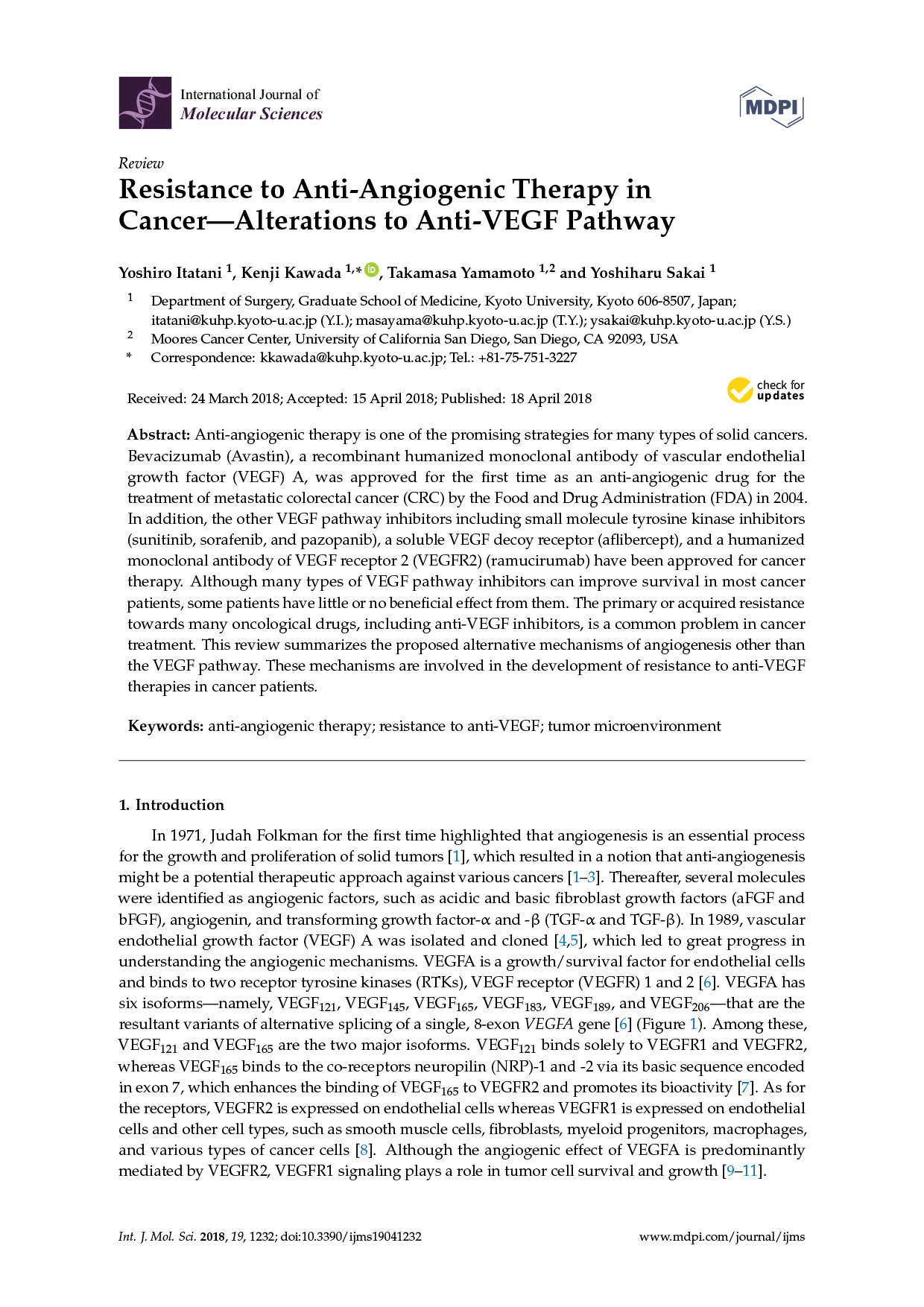 Resistance to Anti-VEGF Therapy in Cancer: Alternative Mechanisms 논문 이미지