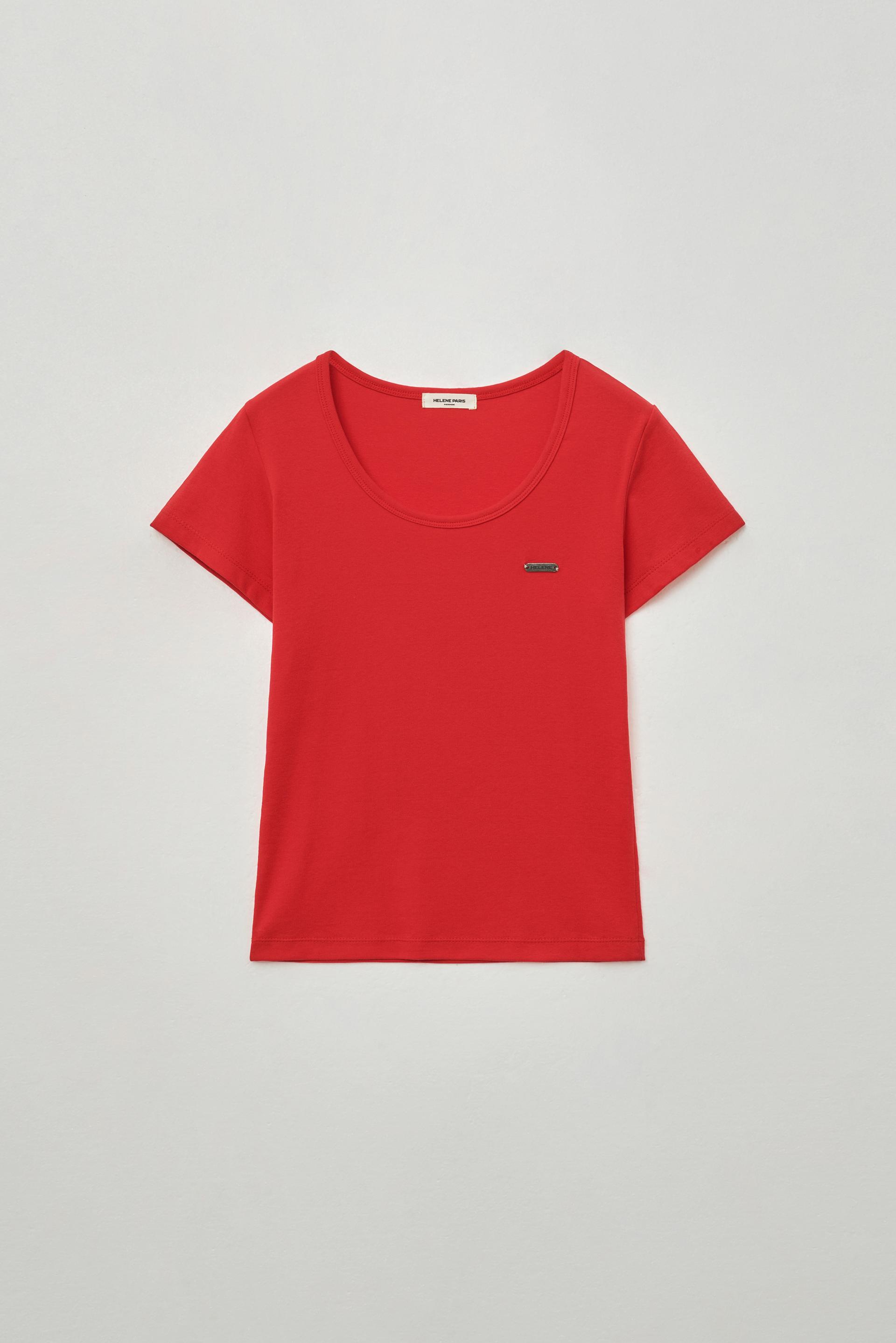 ★HELENE PARIS★ Corset Print Half T-Shirt Melange MUSINSA | HELENE PARIS Helene Graver Half T-Shirt [Melange]