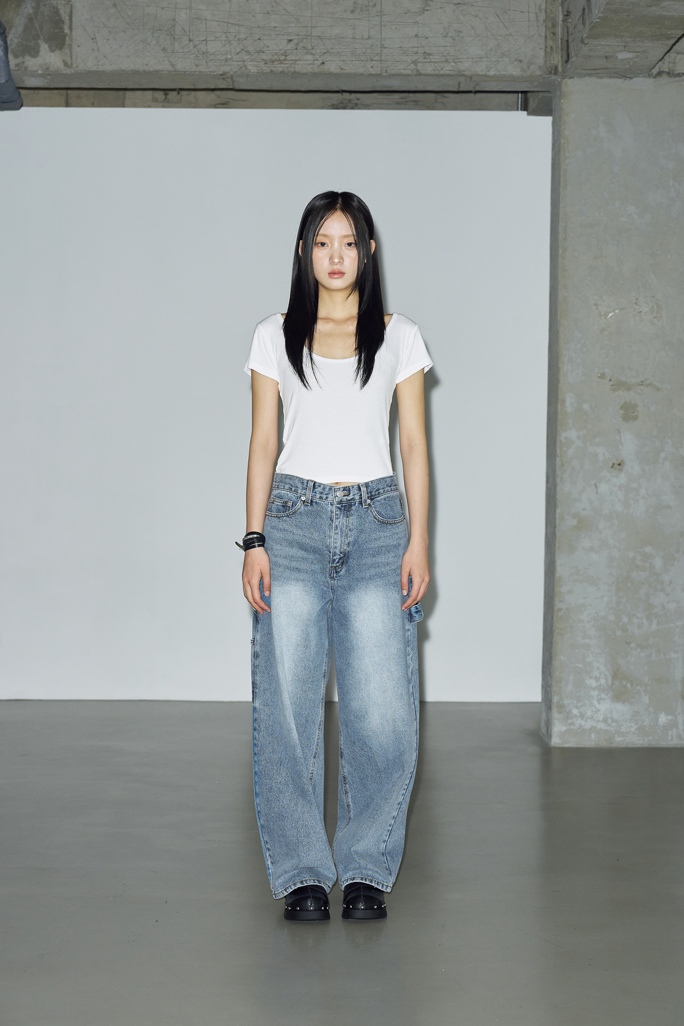 【HELENE PARIS】Bohemian Carpenter Wide Pants ワイドパンツ MUSINSA公式 | HELENE PARIS Bohemian Carpenter Wide Pants