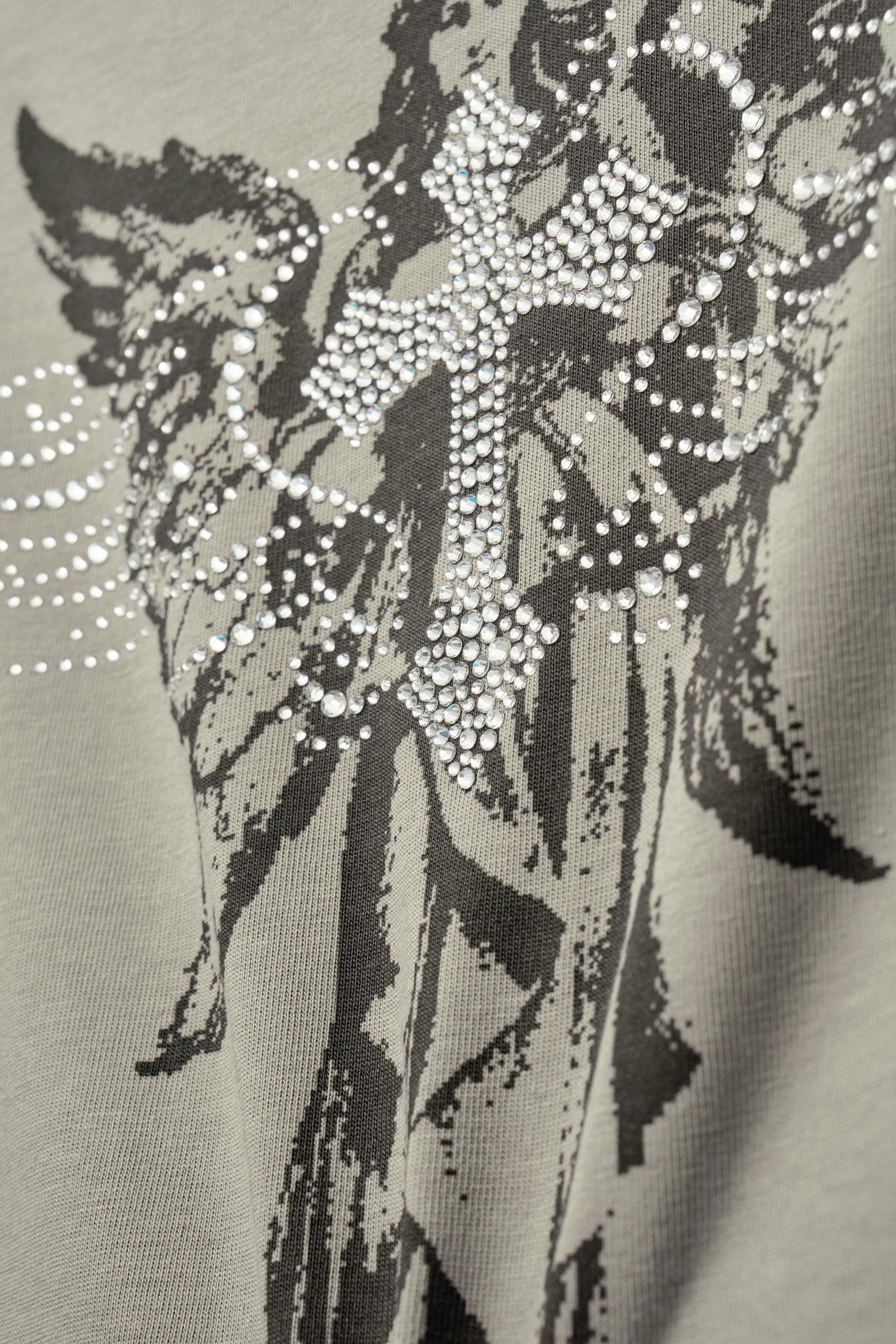 Tシャツ・カットソー [HELENE PARIS] Angel Wings Cubic Half T-Shirt : 3color MUSINSA | HELENE PARIS Angel Wings Cubic Half T-shirt [Sage]