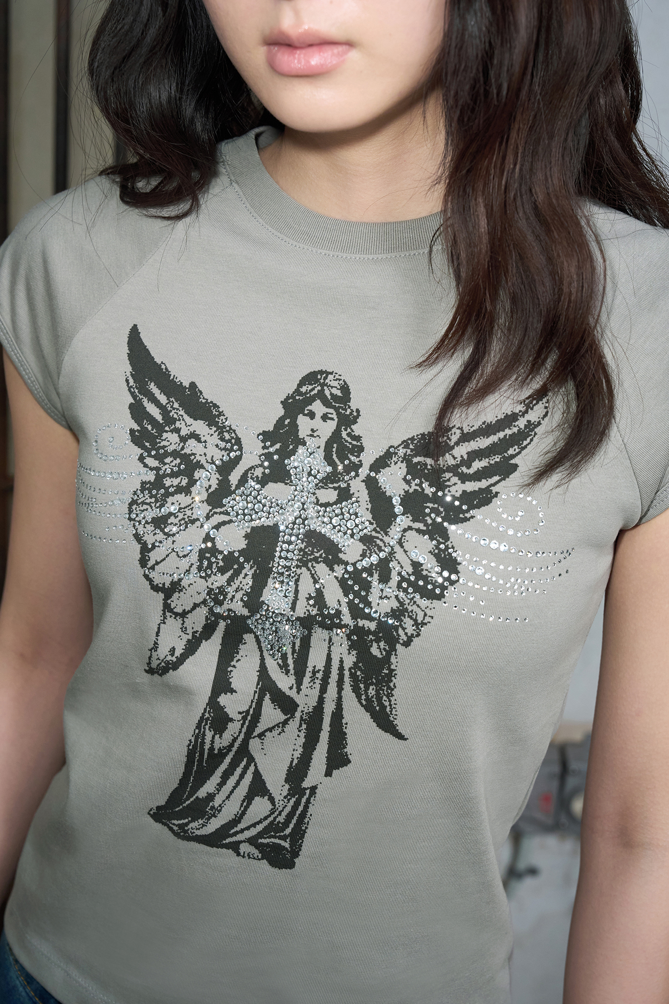 【HELENE PARIS】Angel Wings Cubic Half T-Shirt Tシャツ Designer fashion, Seoul-fully created | W Concept