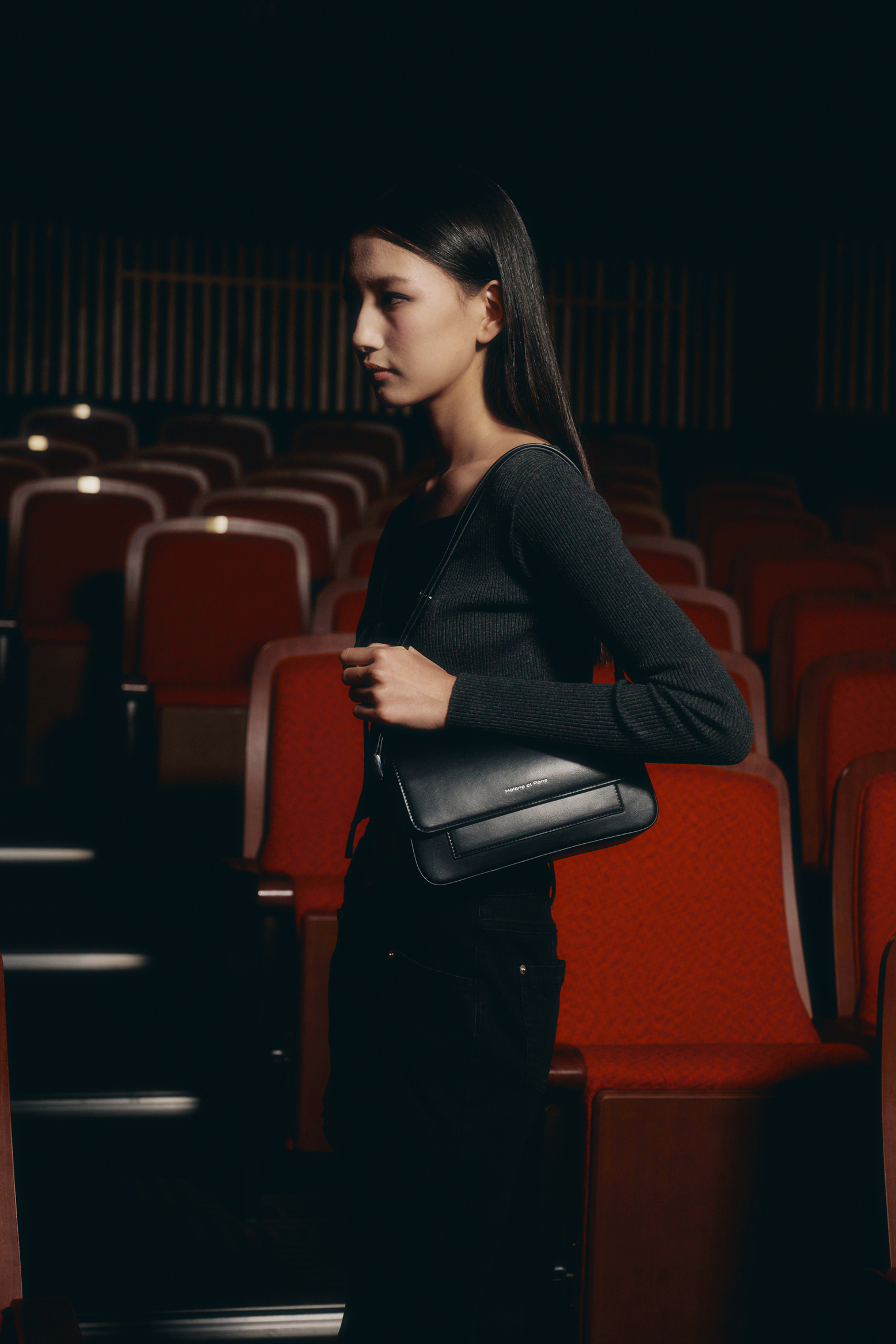 ショルダーバッグ・ポシェット [HELENE PARIS] Maroon Square Shoulder Bag MUSINSA | HELENE PARIS Maroon square shoulder bag
