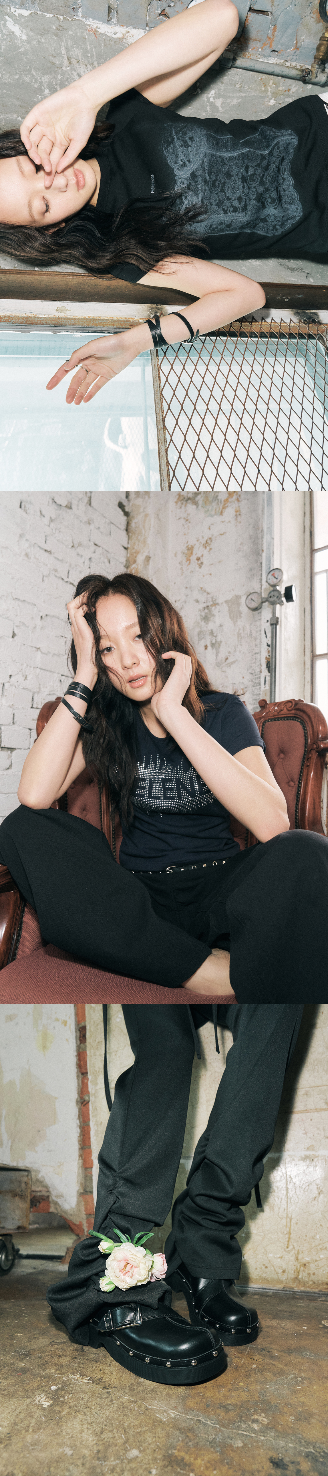 【HELENE PARIS】Angel Wings Cubic Half T-Shirt Tシャツ MUSINSA | HELENE PARIS Angel Wings Cubic Half T-shirt [Sage]