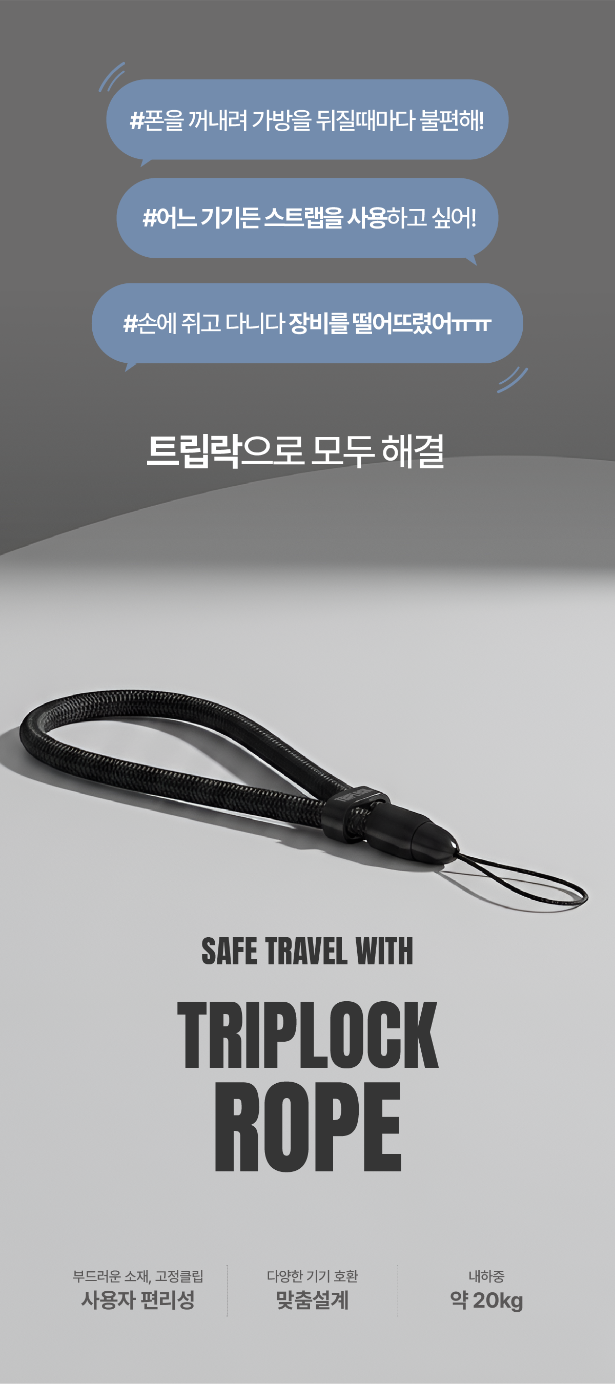 트립락 카메라로프스트랩