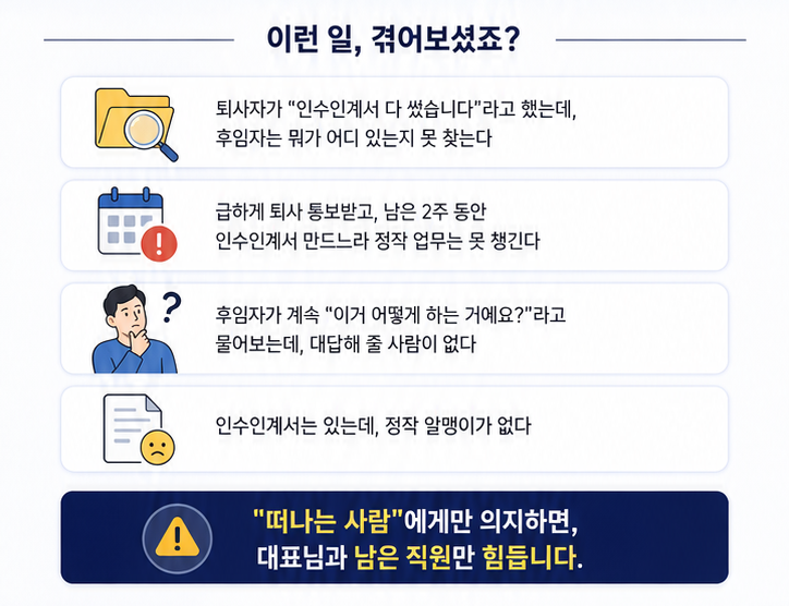 인수인계 자동화 (HR전문가 설계)