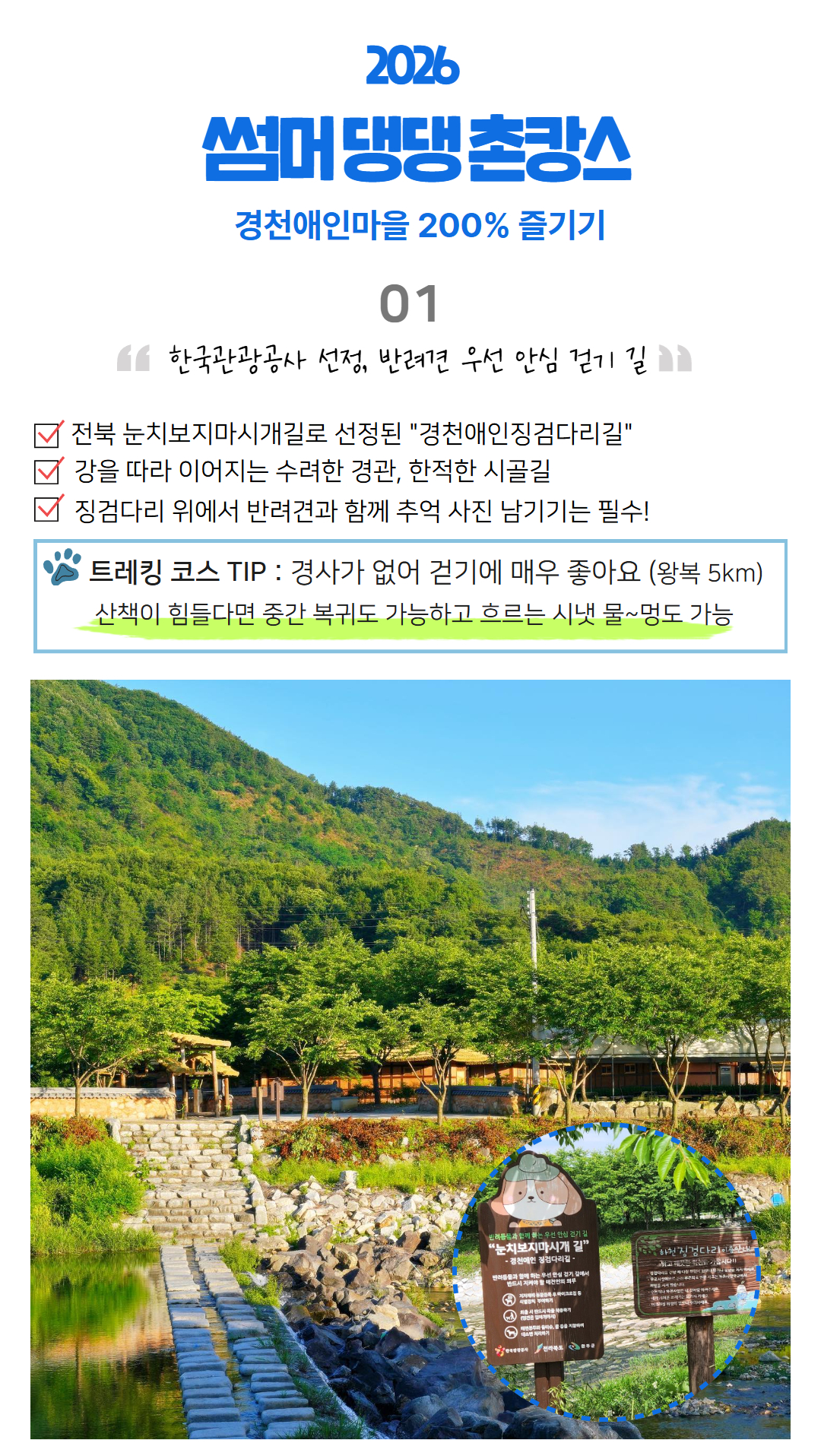 [합정/동작/양재/죽전 경유/현장집결] 썸머 댕댕 촌캉스 (in 완주 경천애인마을)