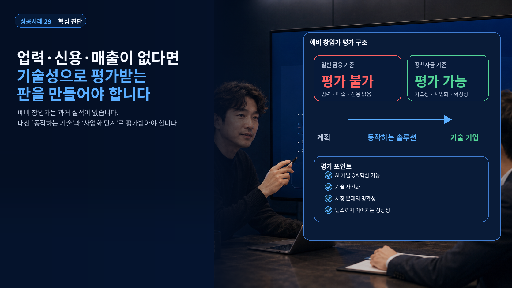 업력 신용 매출이 없는 예비 창업가가 기술성 평가 구조를 만들어야 하는 이유