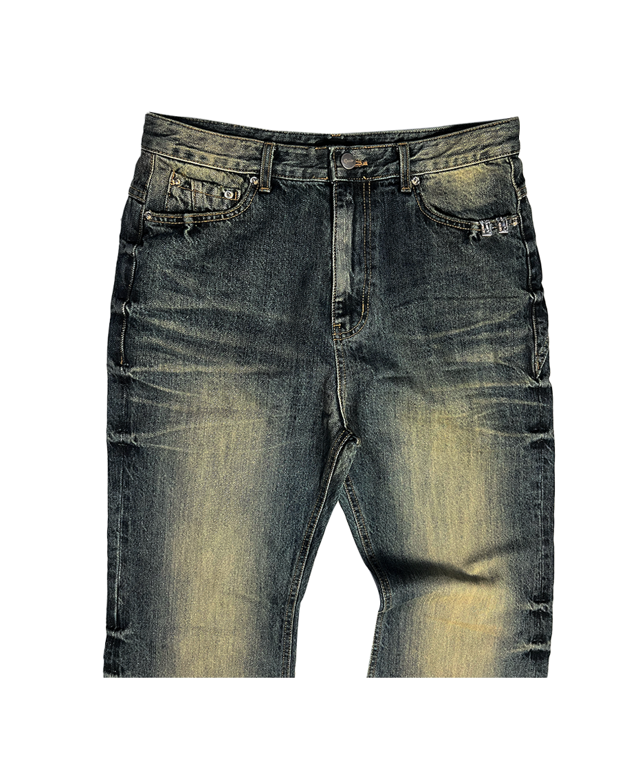 CRUSHED BOOTS JEANS - RUSTY BLUE