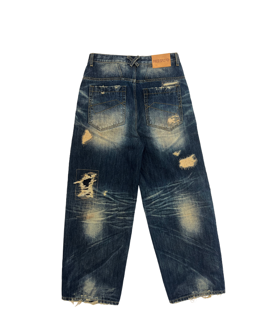SICK BOY DENIM PANTS - NAVY