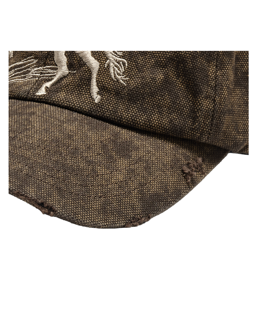 VINTAGE FALLING ANGEL CAP - UNIQUE BROWN
