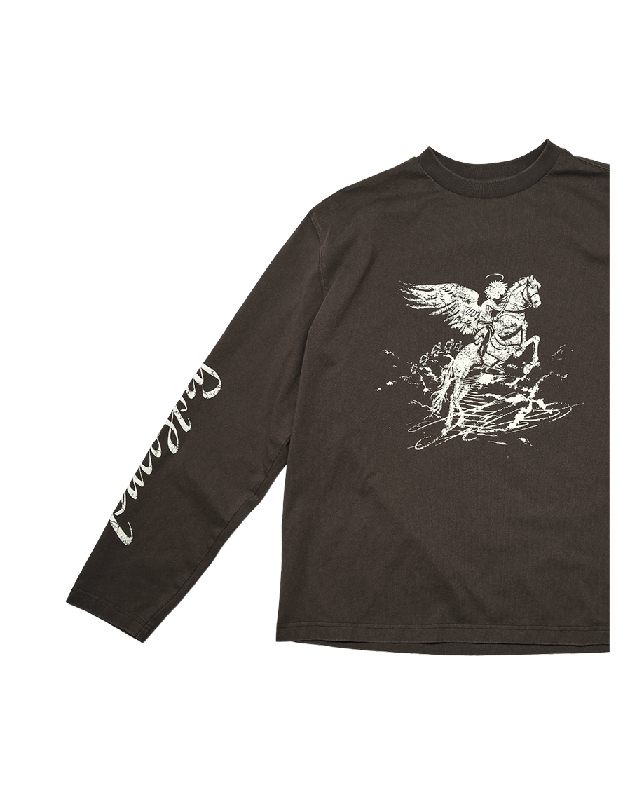 FALLING ANGEL VINTAGE LONG SLEEVE - VINTAGE BROWN