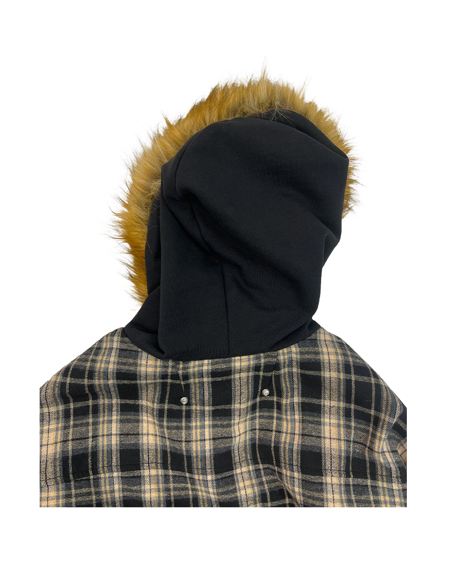 VIRGINIA FUR JACKET - BLACK