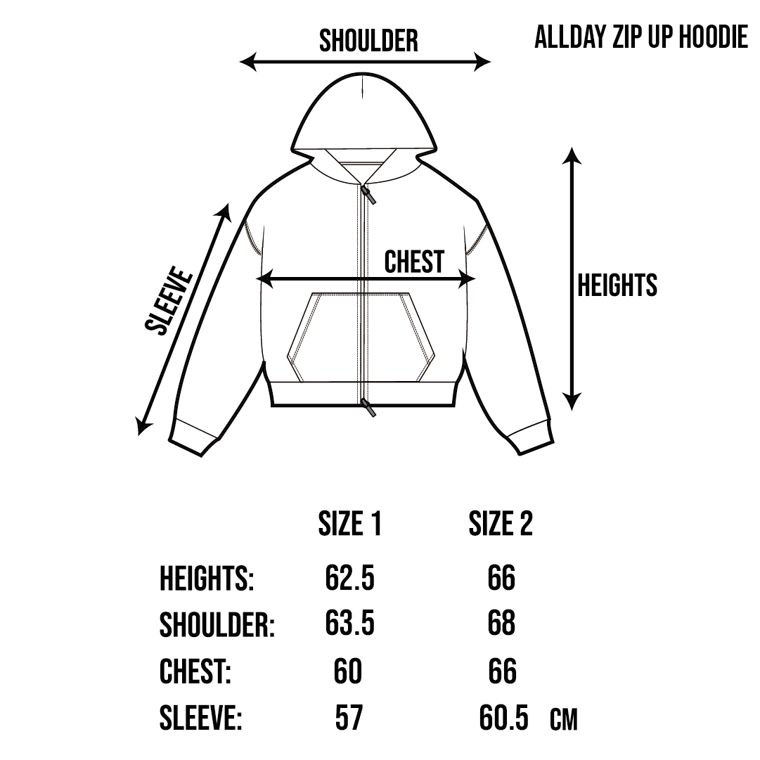 ALLDAY ZIP UP HOODIE - SAND BEIGE