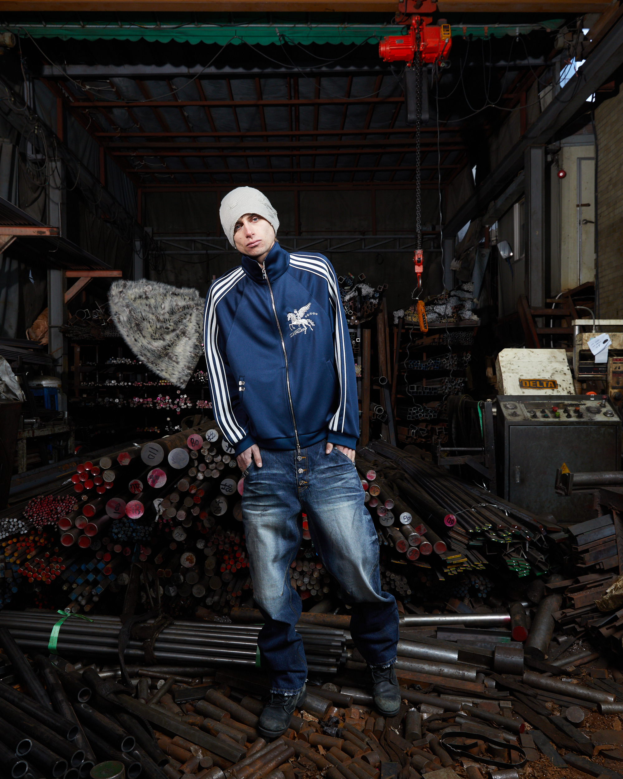 FALLING ANGEL SPORTS JACKET - NAVY
