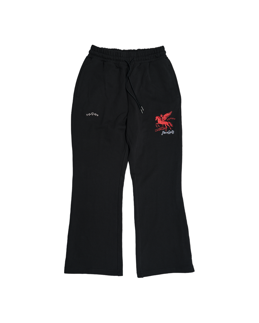FALLING ANGEL SWEATPANTS - BLACK