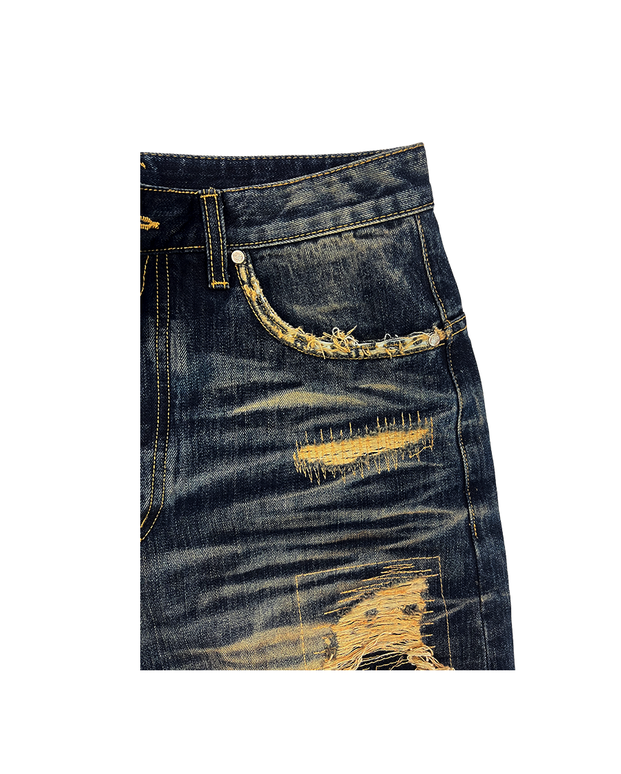 SICK BOY DENIM PANTS - NAVY