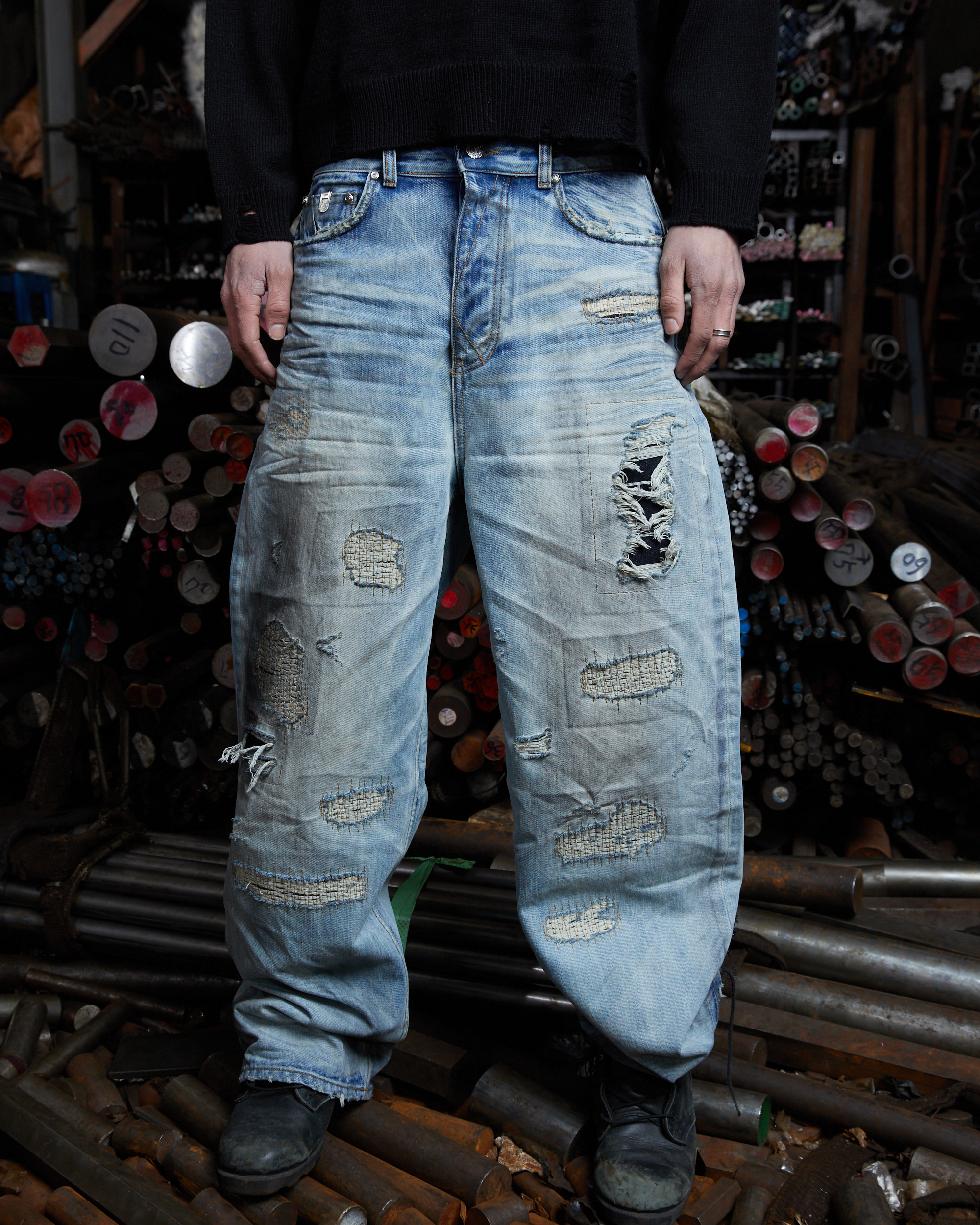 SICK BOY DENIM PANTS - BLUE : PACOSPLY